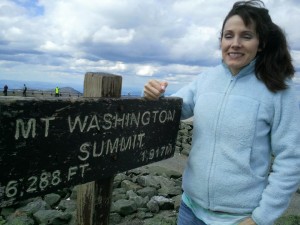 Julien Aklei on Mount Washington Summit